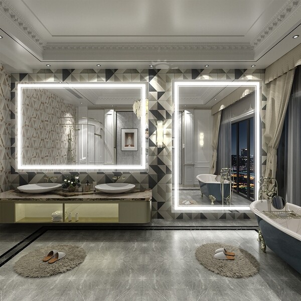 LED Bathroom Mirror with UL Listed, High Brightness, Anti-Fog, 3